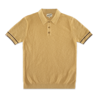 Dempsey Knitted Polo Tan