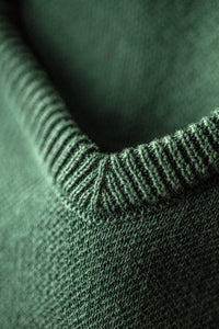 Gallo Knitted V-Neck Polo Green