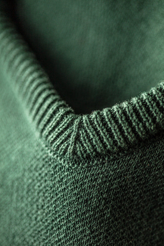 Gallo Knitted V-Neck Polo Green