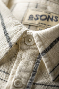 Folsom Western Shirt Raw / Black Stripe