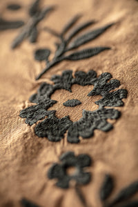 Luca Embroidered Shirt Tan