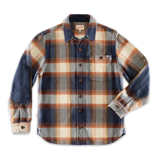 Tucker Shirt Blue/Orange Check
