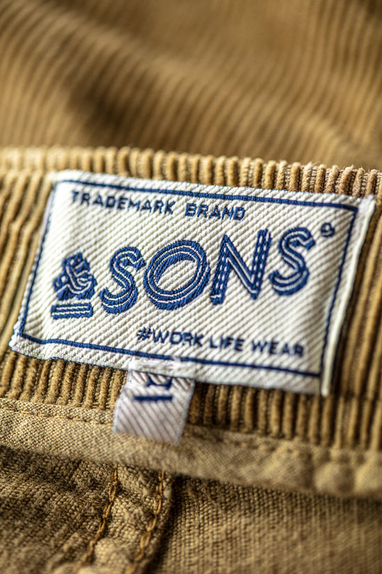 Utah Cord Shorts Light Tan