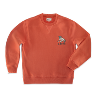 Editions Embroidery Rosso Back Yoke Sweatshirt Red