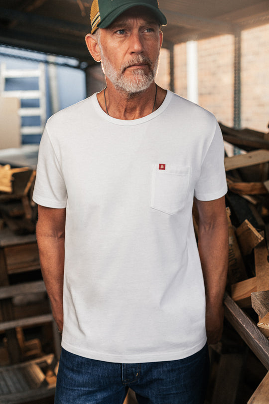 Boxer Pocket T-Shirt White
