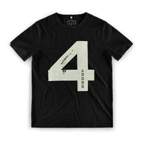 Number 4 Boxer T-Shirt Black