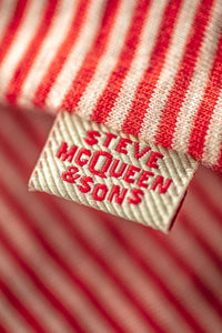 McQueen Vin Stripe Vest Red/White