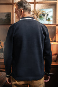 Brunswick Zip-Through Cardigan Navy