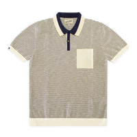 Oban Stripe Polo Navy / Raw
