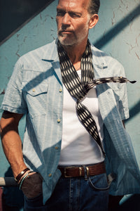 Rodeo Silk Scarf Black/Raw
