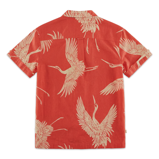 Flight Print Shirt Red