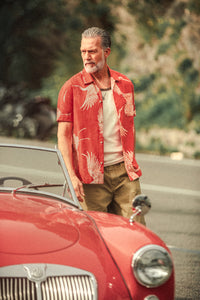 Flight Print Shirt Red