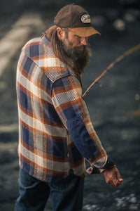 Tucker Shirt Blue/Orange Check