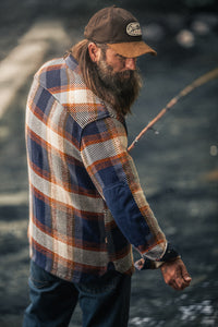 Tucker Shirt Blue/Orange Check