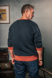 Marshall Colour Block Sweatshirt Navy