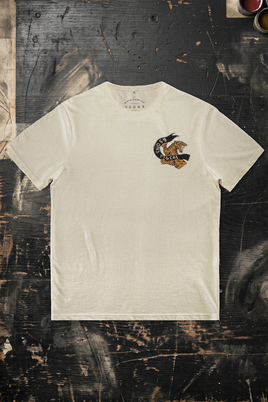 Tiger Banner Slub T-Shirt Raw
