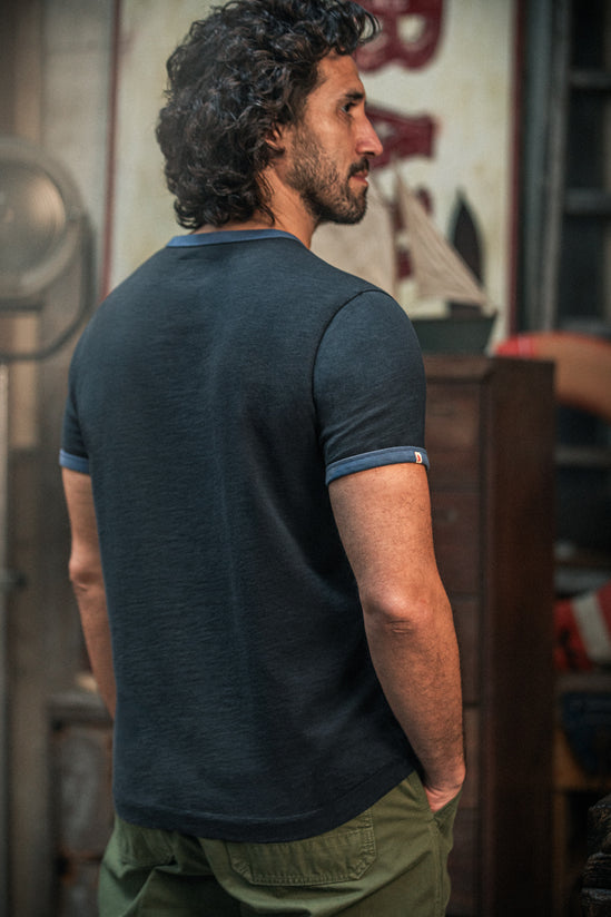 Ringer T-Shirt Navy