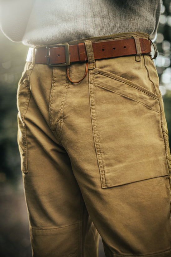 &SONS Tan Leather Belt