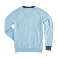 Bay V-Neck Jumper Blue