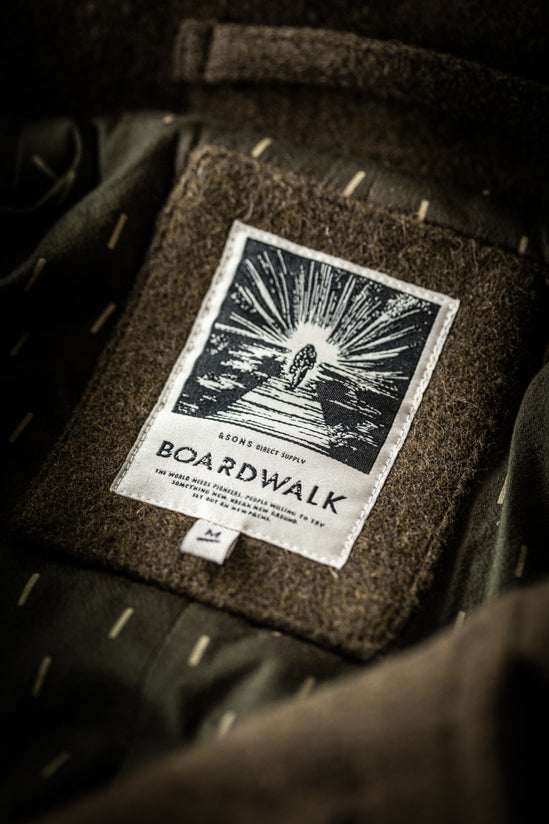 &SONS Boardwalk Peacoat Army Green