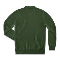 Cedar Knitted Polo Green