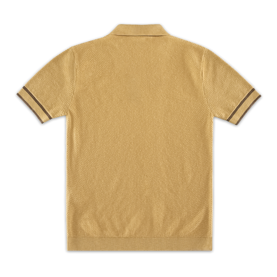 Dempsey Knitted Polo Tan