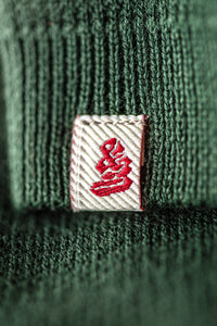 Gallo Knitted V-Neck Polo Green