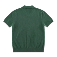Gallo Knitted V-Neck Polo Green