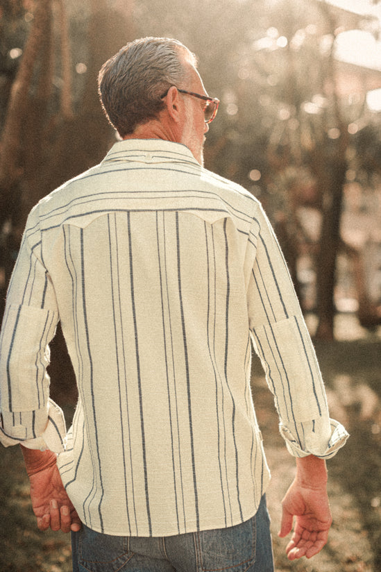 Folsom Western Shirt Raw / Black Stripe