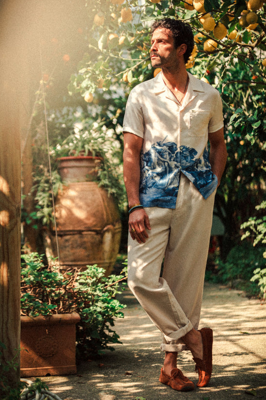 ROGUE by &SONS Babel Silk Shirt Off White
