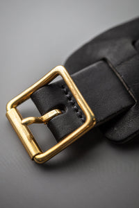 Leather Watch / Wrist Cuff Black
