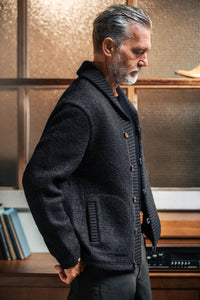 Torridon Shawl Collar Cardigan Navy