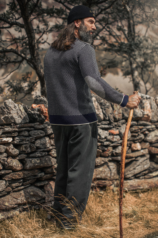 Bergen Nordic Knit Navy-Cream