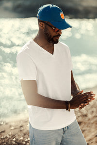 McQueen Frank V-Neck T-Shirt White