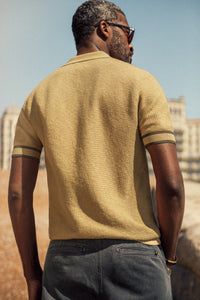 Dempsey Knitted Polo Tan