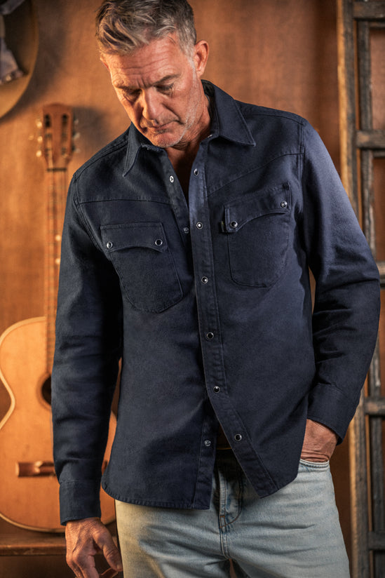 The Spur Western Shirt Navy
