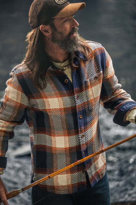 Tucker Shirt Blue/Orange Check
