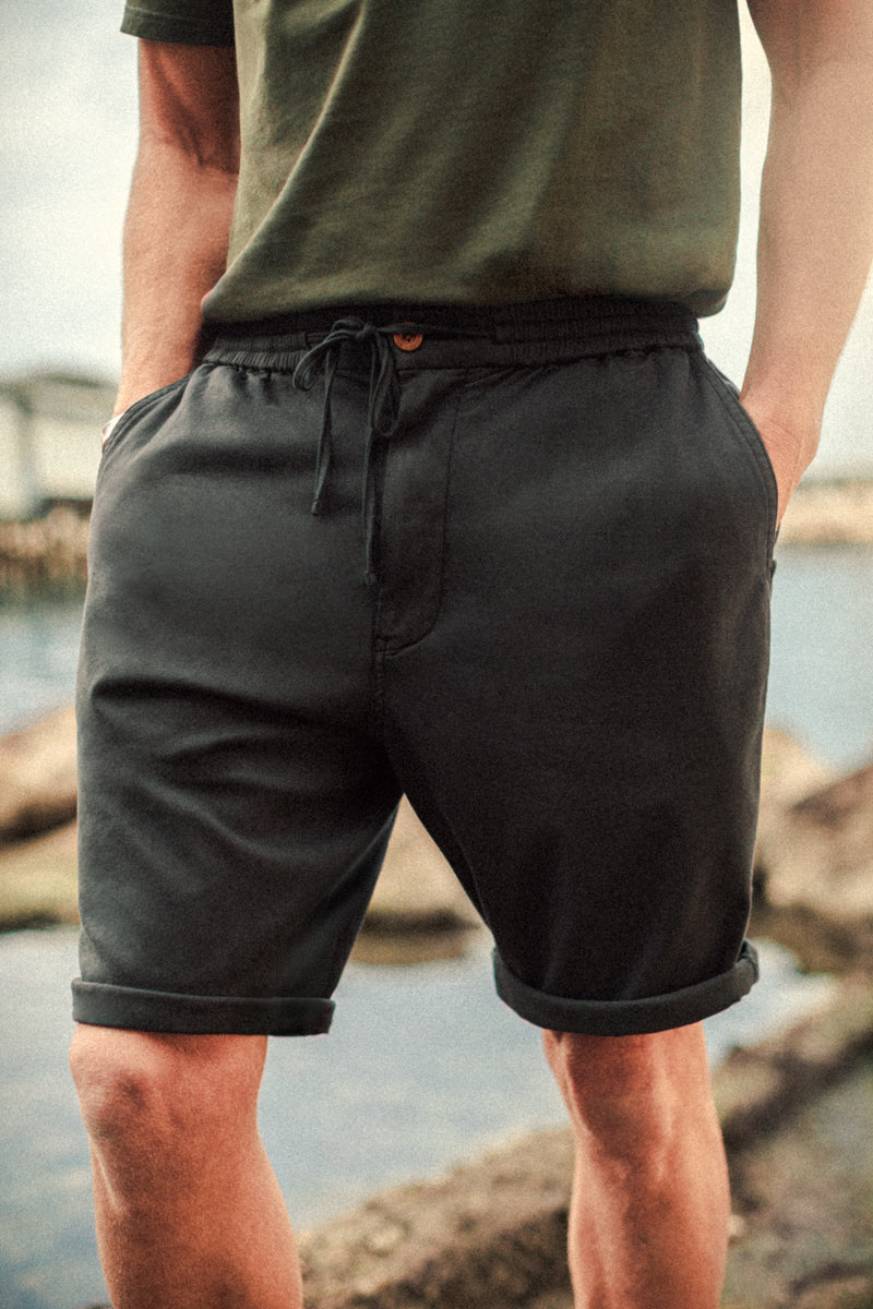Orta Bermuda Shorts Washed Black | Mens Bermuda Shorts | &SONS