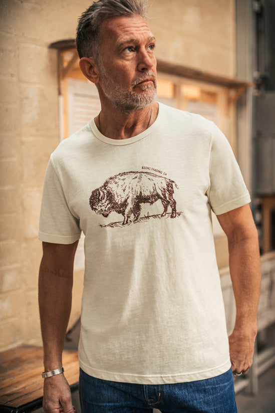 Bison Slub T-Shirt Raw
