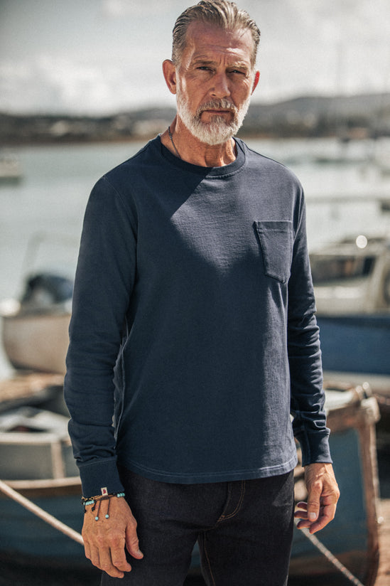 Weldon Long Sleeve Top Navy