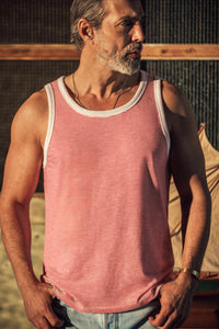 McQueen Vin Stripe Vest Red/White