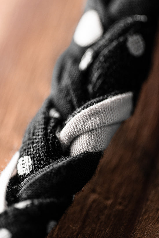 Buta Braided Bandana Black