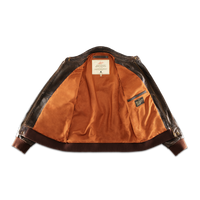 McQueen A2 Leather Jacket Brown