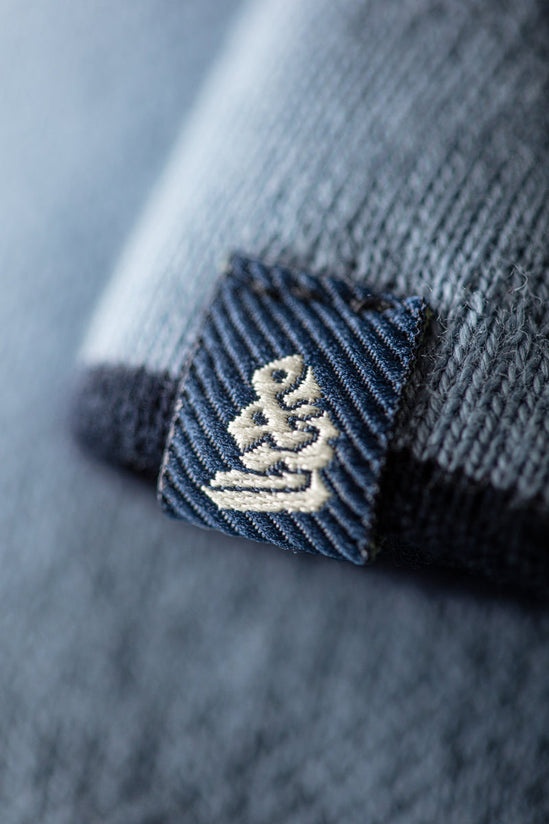 Milano Knitted Polo Shirt Blue