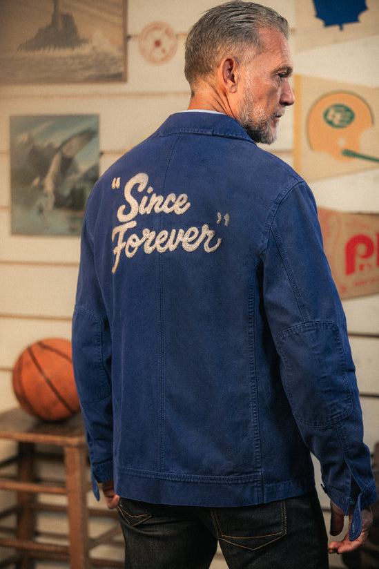 Editions Embroidery Hirst Chore Jacket Navy