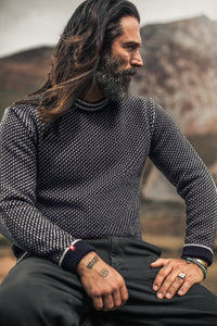 Bergen Nordic Knit Navy-Cream