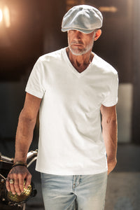 McQueen Frank V-Neck T-Shirt White