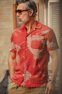 Flight Print Shirt Red