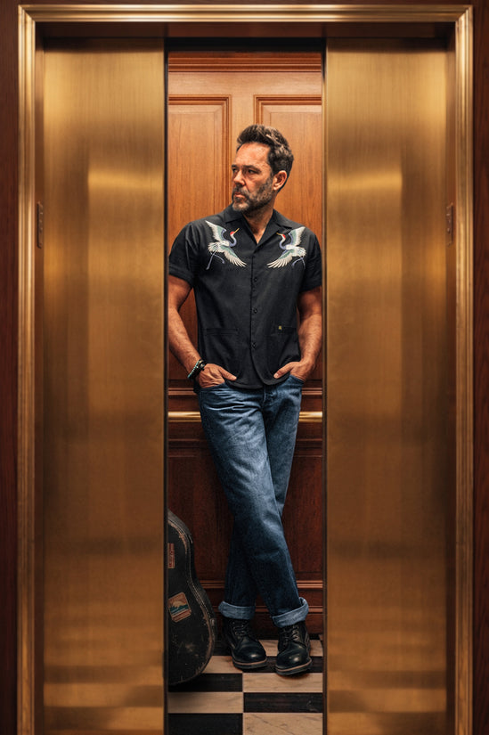 ROGUE Crane Shirt Black