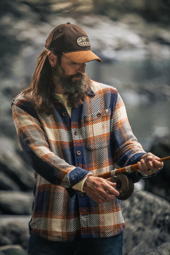 Tucker Shirt Blue/Orange Check